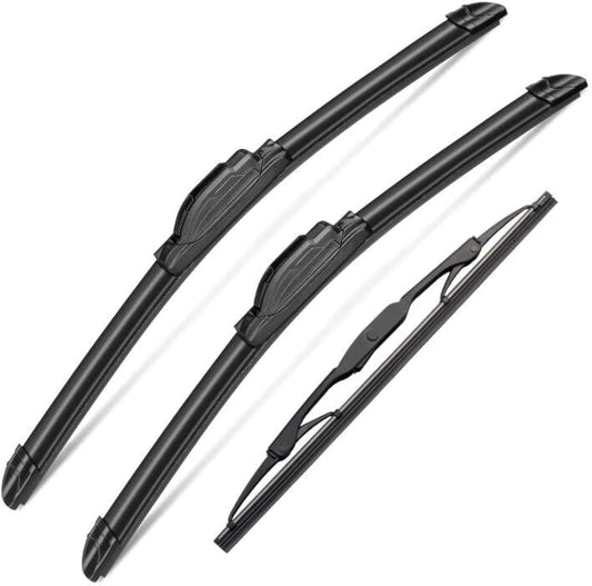 3 Wipers Set for Ford Escape Mercury Mariner 2005-2007, Windshield Wiper Blades Original Equipment Replacement Front and Rear- 20"/18"/10T" (Pack of 3) J- HOOK