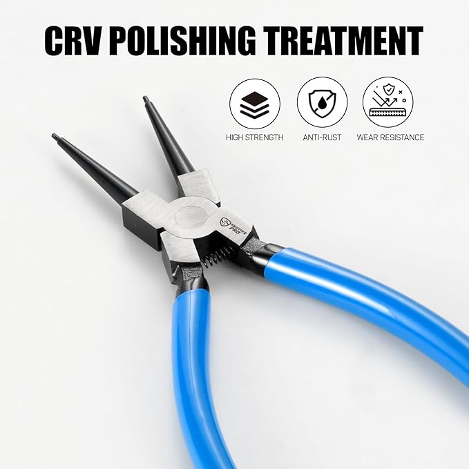 9" Internal Snap Ring Pliers – Professional Circlip Tool for Automotive Transmission & Engine Repair, Durable CR-V Steel Construction
