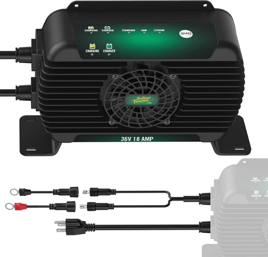 Battery Tender PowerPlus 36V, 18 AMP Battery Charger and Maintainer - Golf Cart and Marine Applications - IP68 Weather Resistant
