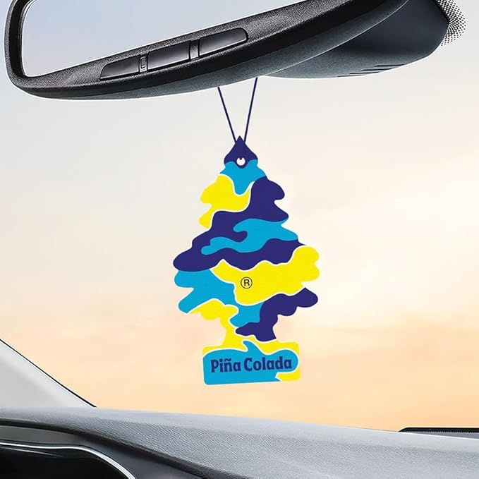 LITTLE TREES Car Air Freshener | Hanging Tree Provides Long Lasting Scent for Auto and Home | Piña Colada, 24 Air Fresheners