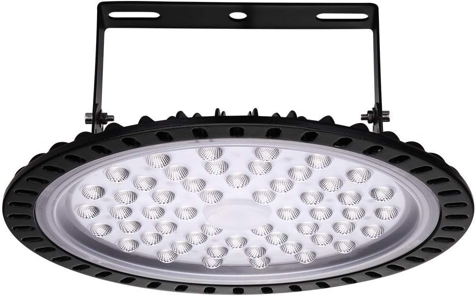 Viugreum 10 Pack 200W UFO LED High Bay Light, 20000LM 6500K Daylight White LED Warehouse Lighting, IP65 Waterproof Commercial Bay Lighting for Garage Barn Workshop