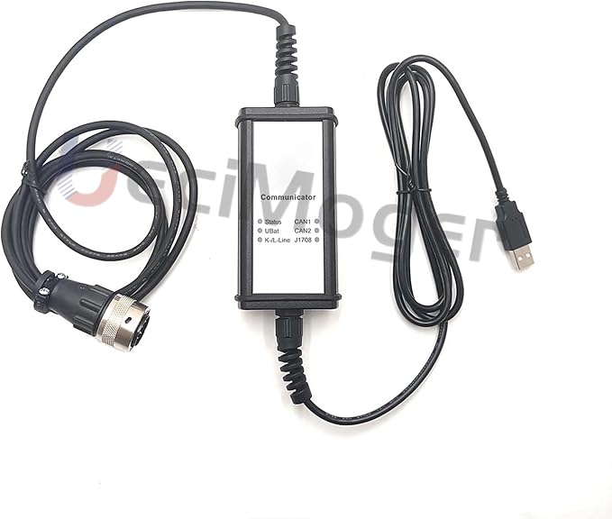 Diesel Laptops for Deutz Diagnostic Scanner Tool for Deutz DeCOM SerDia Support CAN K/L-Line with Serida 4.0 Dongle Software+Serpic (Adapter with Serida+Serpic(Delll))
