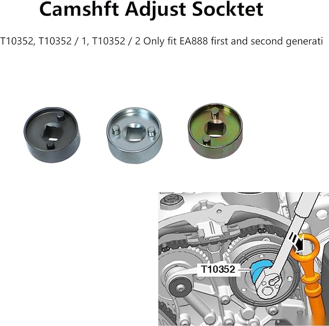 DPTOOL Engine Camshaft Locking Alignment Timing Tool Kit Compatible with VAG EA888 Audi VW Skoda 1.8 2.0 TSI TFSI Replace T10352 T10368 T40196 T10354 T10060A T40011 T40265 T40267 T40271