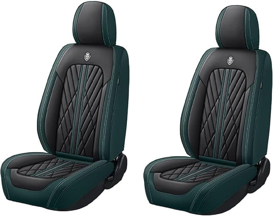 Universal Fit Waterproof Breathable Nappa Leather Automotive Vehicle Car Seat Covers Set Cushion Protector for Sedan SUV