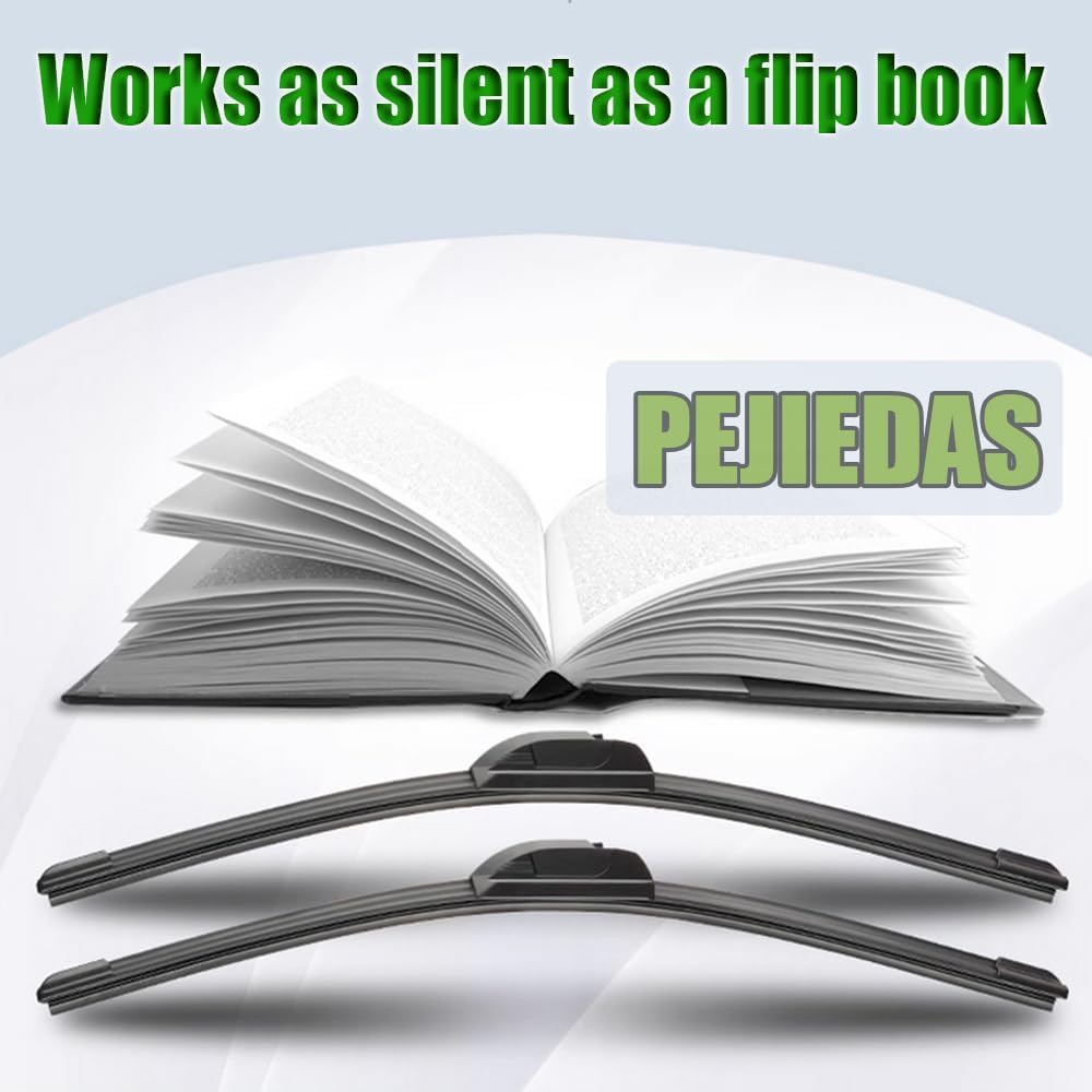 OEM Quality Front Wiper Blades, Replacement for 1996-2000 Honda Civic,1987-1990 Nissan Sentra, OE Original Style (19 Inch + 18 Inch Front Wiper Blades)