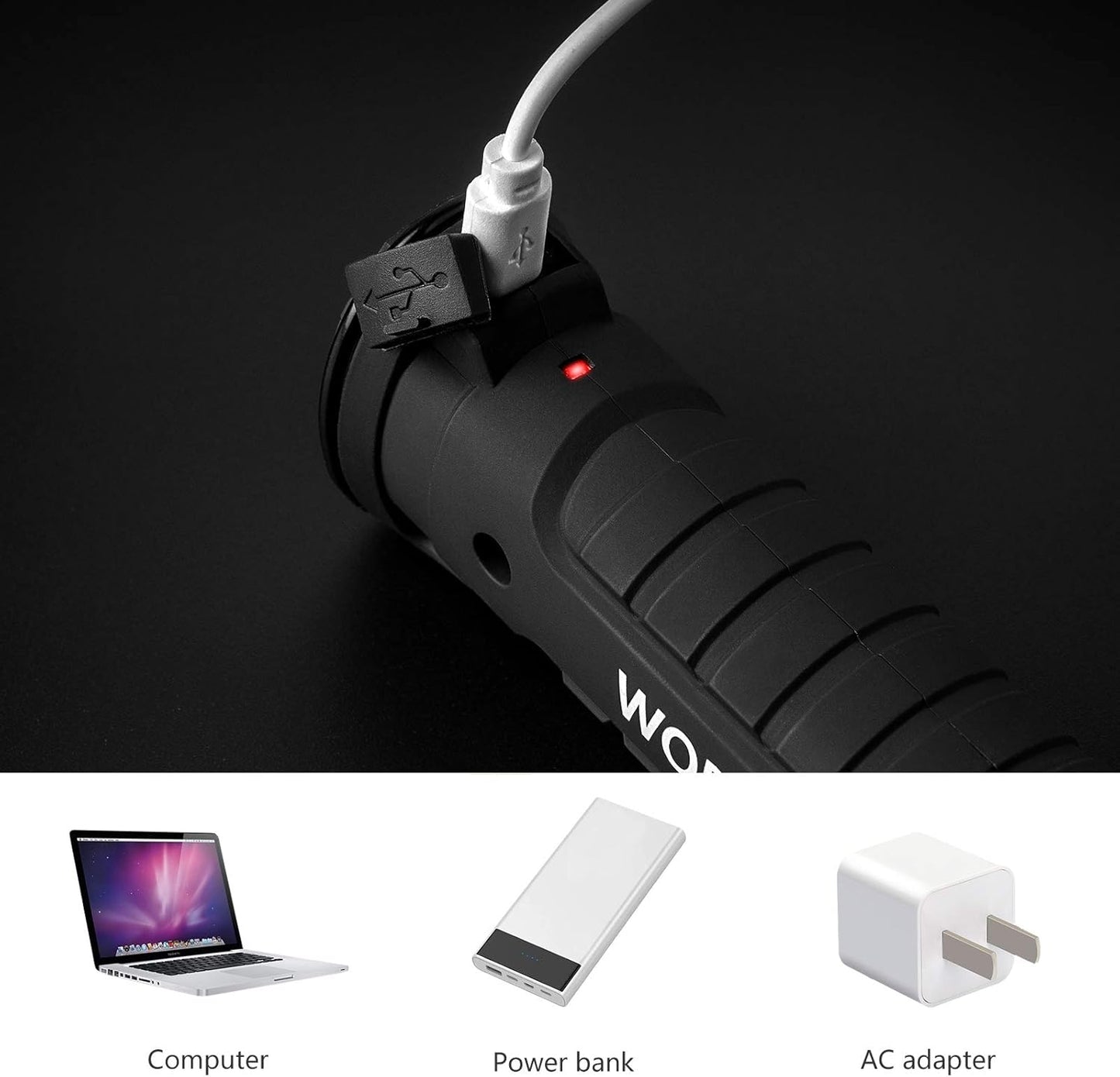 Tool Gifts for Men 2Pack Rechargeable LED Work Lights with Magnetic Base, 360° Rotation,Versatile Lighting for Repairs, Outdoors,Christmas Gifts,Stocking Stuffers Mens Gifts