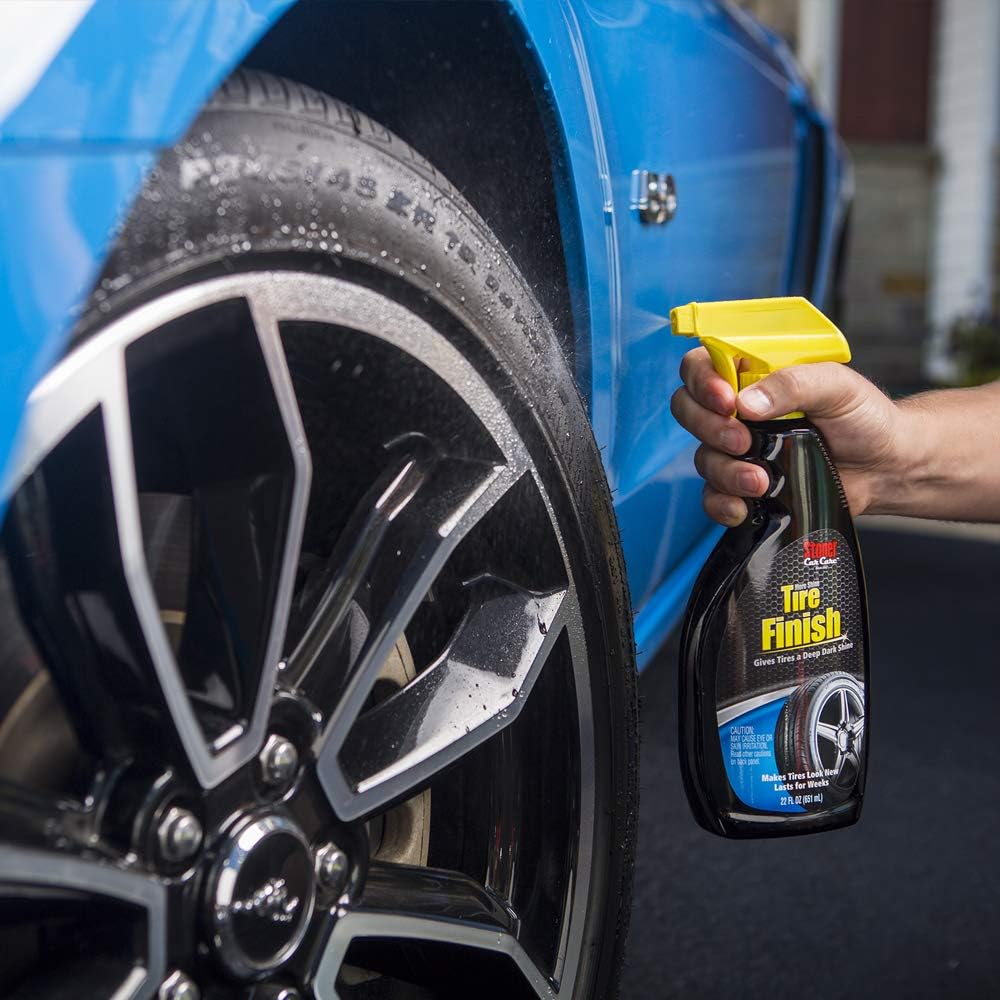 Stoner Car Care 92044 More Shine Tire Finish for Tire and Wheel Care Creates a Long-Lasting, Rain-Resistant Tire Shine, Makes Faded Tires Look New, Non-Greasy Formula, 22 Fl Oz, Pack of 1