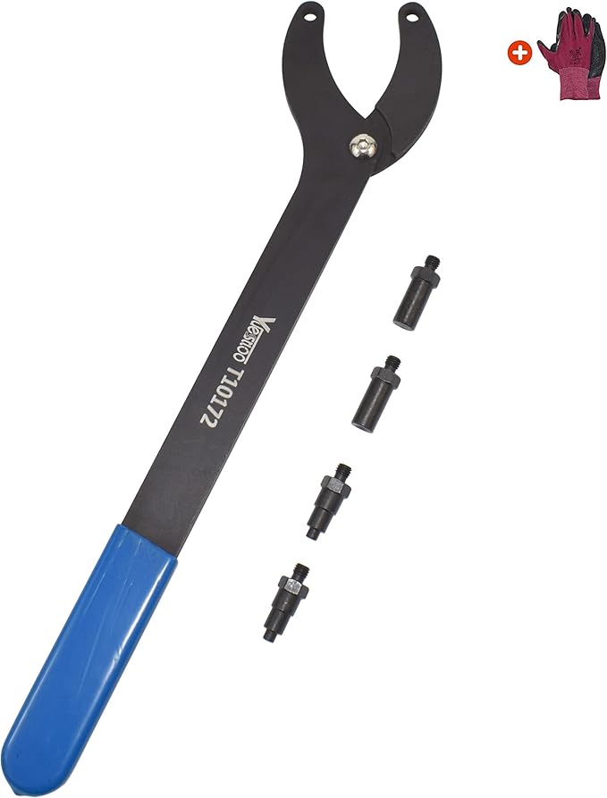 Engine Timing Belt Change Tool Kit Against Timing Pulley Holder Tool, Compatible with VW Golf VAG 3036 T10172, with Gloves