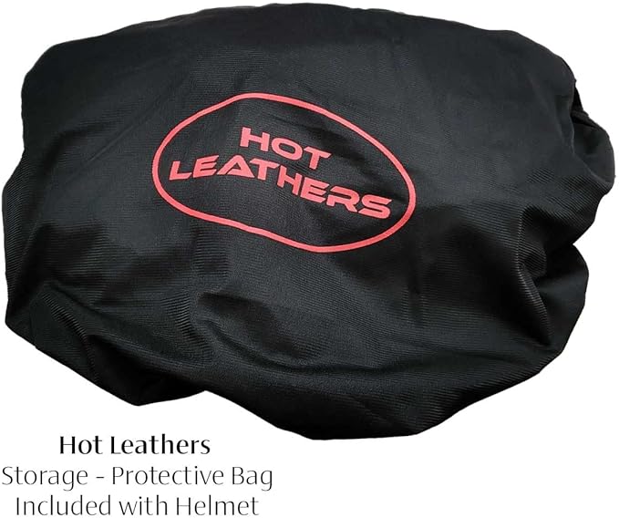 Hot Leathers Advanced Motorcycle DOT Skull Cap Classic Half Helmets Biker HLT