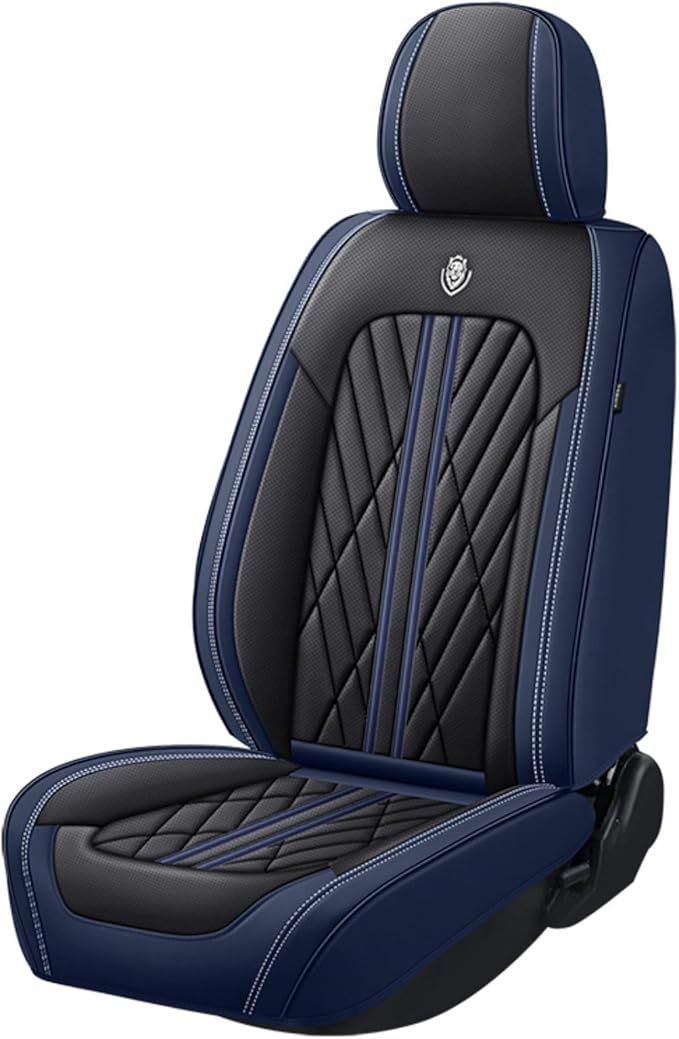 Universal Fit Waterproof Breathable Nappa Leather Automotive Vehicle Car Seat Covers Set Cushion Protector for Sedan SUV