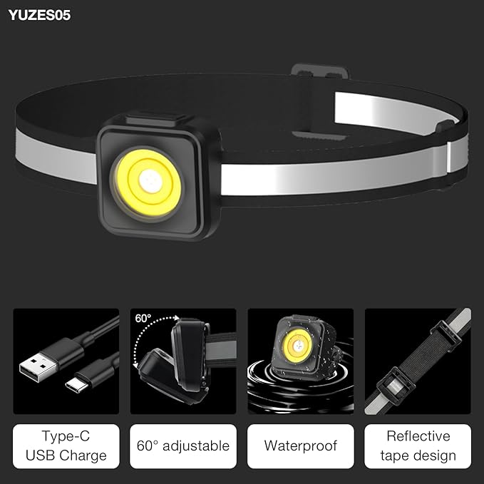 YUZES 2PCS Automotive Paint Gun Light with Charger, Adjustable Light Modes and Brightness Levels, Ensures Even Spraying, Universal Paint Spary Gun Light for Auto Repair Coating (SL-200)
