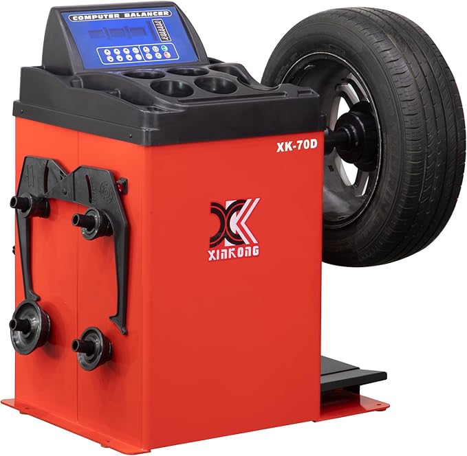 XK-610C-70D Tire Changer Machine Combo Wheel Balancer Rim Clamp 28 Inches 2.0 Horsepower