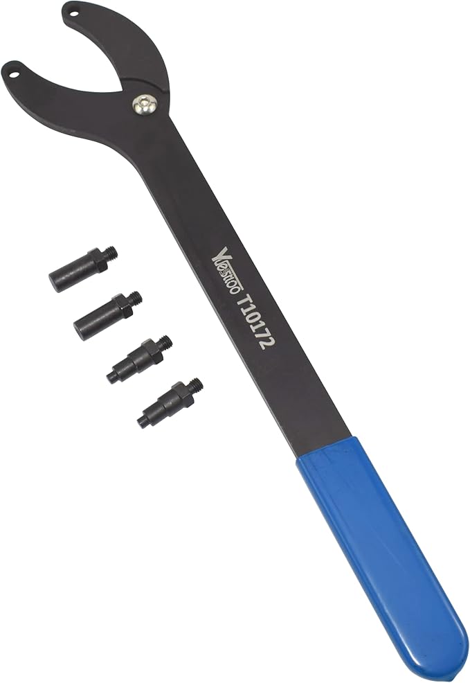 Engine Timing Belt Change Tool Kit Against Timing Pulley Holder Tool, Compatible with VW Golf VAG 3036 T10172, with Gloves