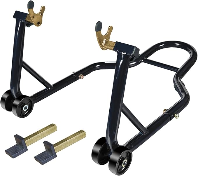 Motorcycle Stand Rear Combo Wheel Lift Stand, 500Lbs Capacity,Swingarm Spool Paddock Stand for Sport Bike,Fit for Yamaha, for Honda, Suitable for Kawasaki Black