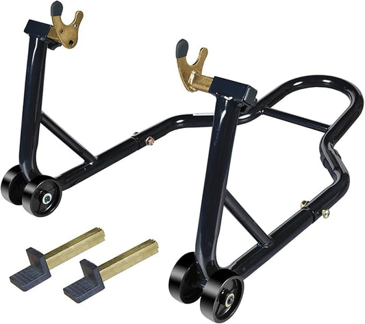 Motorcycle Stand Rear Combo Wheel Lift Stand, 500Lbs Capacity,Swingarm Spool Paddock Stand for Sport Bike,Fit for Yamaha, for Honda, Suitable for Kawasaki Black