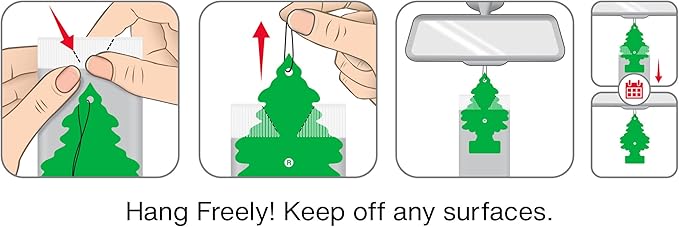 LITTLE TREES Car Air Freshener | Hanging Tree Provides Long Lasting Scent for Auto and Home | Sliced, 24 Air Fresheners