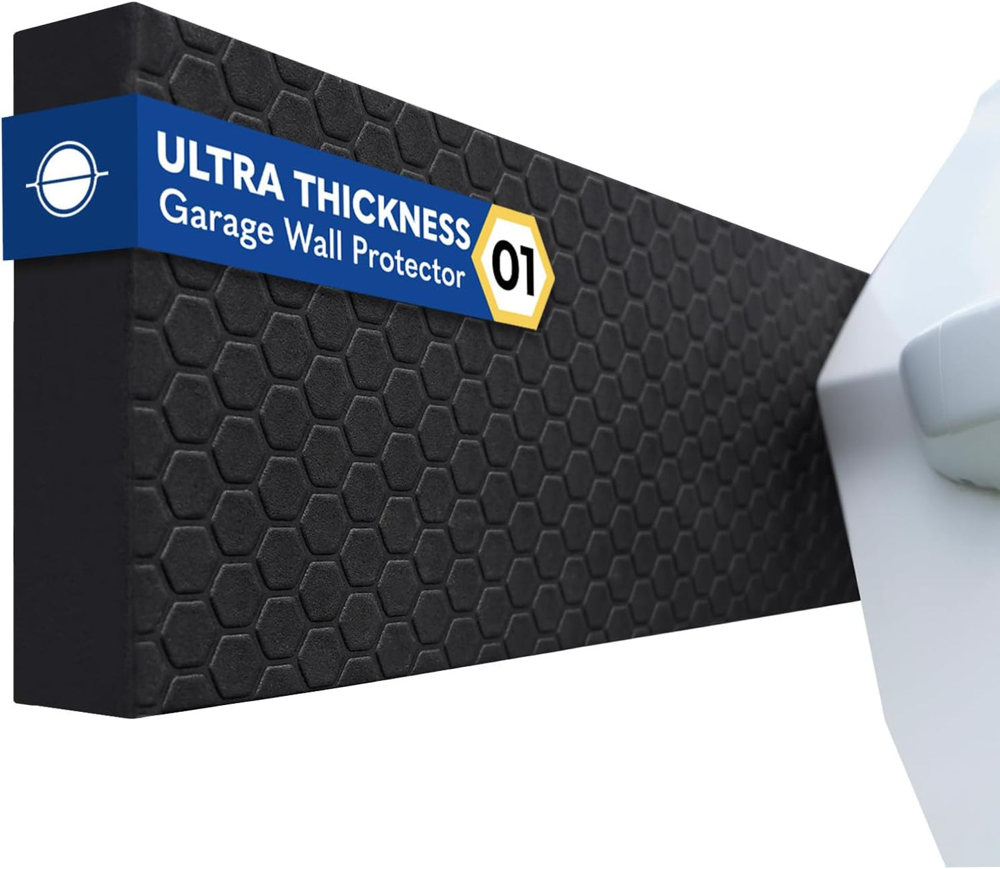 WP01 Garage Wall Protector Car Door Protector, Tool-Free, Designed in Australia (Black, 2 Pack)