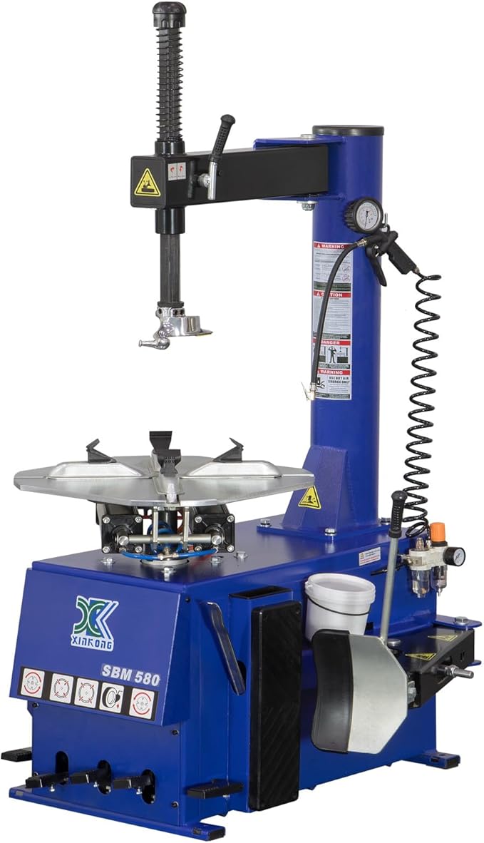 XK-New 2.0 Horsepower Tire Changer Wheel Changers Machine Combo Balancer Rim Clamp 580-690 with 36 Month Part Replacements