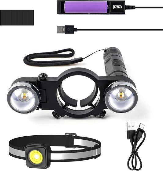 YUZES 2PCS Automotive Paint Gun Light with Charger, Adjustable Light Modes and Brightness Levels, Ensures Even Spraying, Universal Paint Spary Gun Light for Auto Repair Coating (SL-200)
