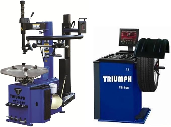 TRIUMPH NTC950-1 & NTB-800 Tire Changer Wheel Balancer Service Combo Package