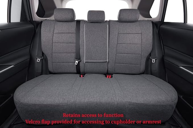 coverdream Custom Fit Seat Covers for Toyota RAV4 Limited,XLE,SE,Platinum,Adventure 2013 2014 2015 2016 2017 2018,Full Coverage Polyester Seat Protector (Full Set,Gray)