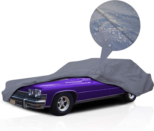 Supreme Full Car Cover – Pontiac Catalina 1966-1970 Station Wagon 4-Door Semi Custom Fit Waterproof Full Coverage All Weather Windproof Dust Proof Indoor Outdoor Automobile