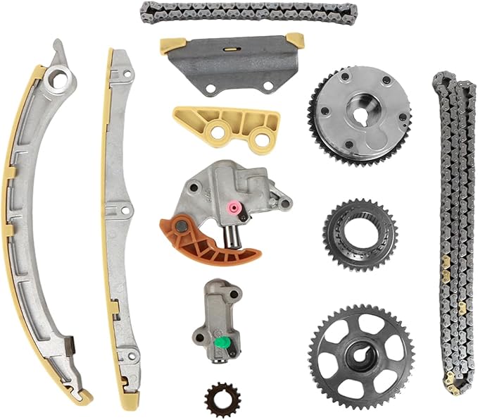 14210-PNA-000 Engine Timing Chain Kit with Camshaft Adjuster with VVT Gear Fits for Acura ILX Accord Civic Crosstour CR-V 2.4L 2008-2015 Replace OE 14210-PNA-000 14510-R40-A01 13620-RAA-A02