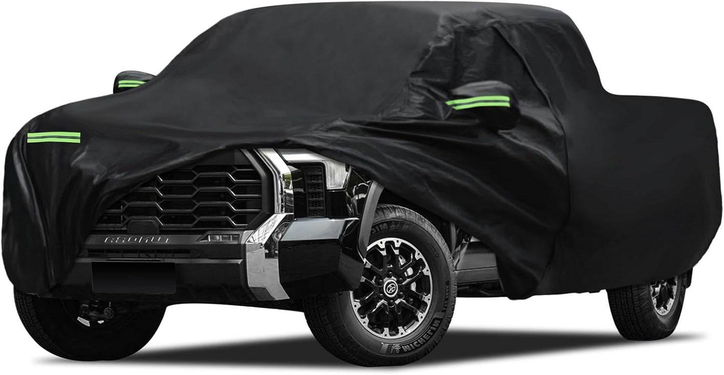 Car Cover Custom Fit for Toyota Tundra 5.5Ft Bed 2000-2025, Migaven Waterproof Full Exterior Cover Sun Rain Protection with Door Zipper and Cotton Lining