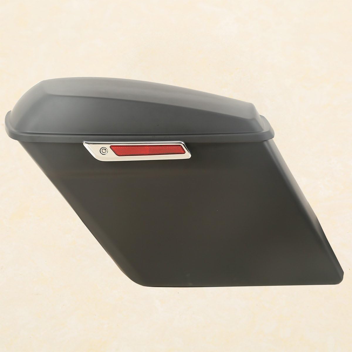 XFMT Matte Black 5" Stretched Extended Saddlebags Hard Saddle Bags W/Black Conversion Bracket For Harley Softail Heritage Deluxe 1984-2017