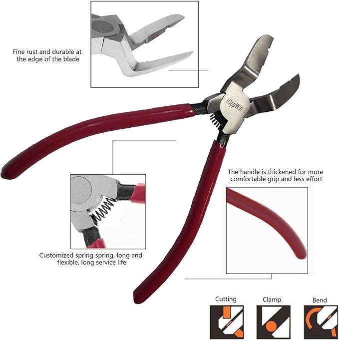 Red Pliers Mutipurpose Diagonal Cutting Pliers Wire Flush Cutters Car Push Retainer Rivet Trim Clip Pry Puller Clips Panel Assortments Puller Auto Body Tools