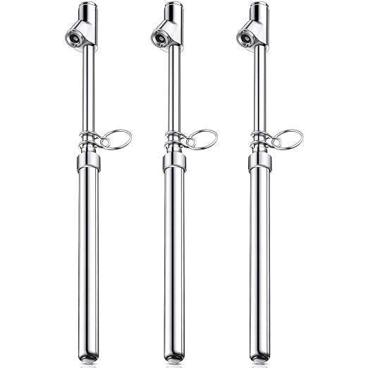 Tallew 3 Pack Dual Head Tire Pressure Gauge Heavy Duty Air Pressure Tire Gauge for Auto Truck Car RV Van Gage Range 10-150PSI, 1-10Bar (Silver)