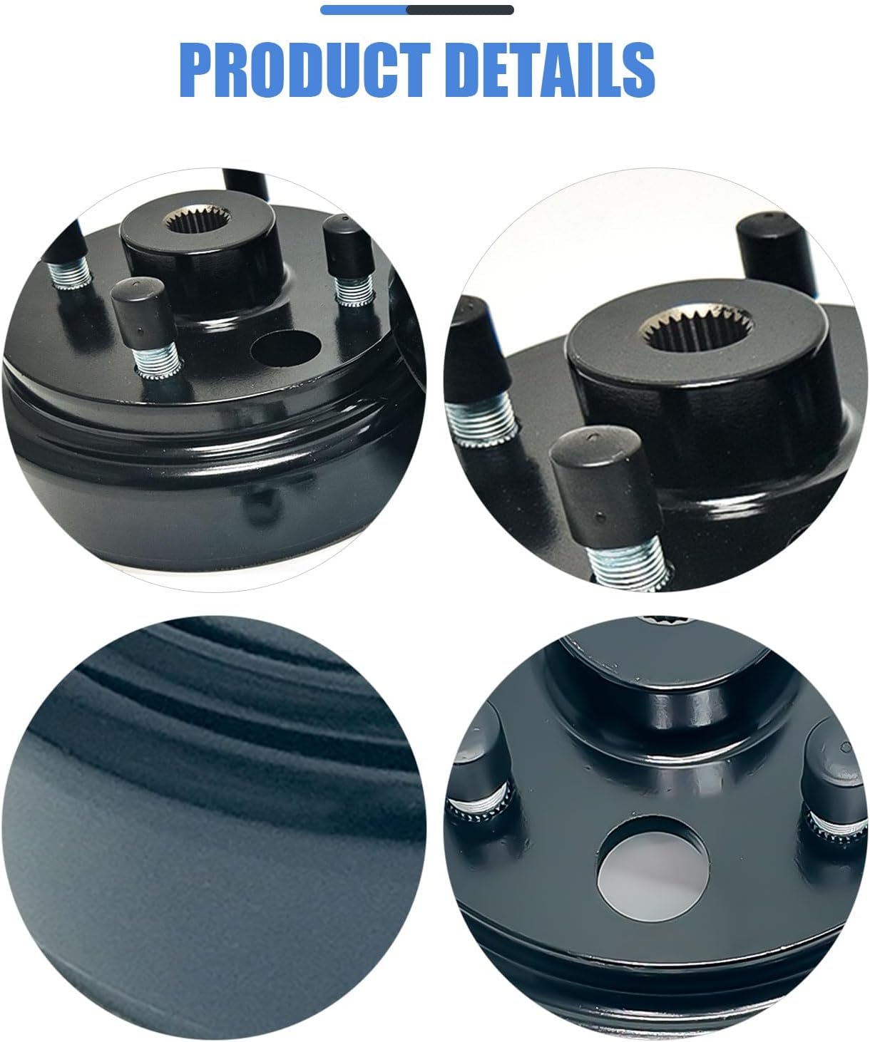 Golf Cart Brake Drum Assembly Kit Compatible with EZGO TXT 1982-up Electric and 1982-1993 2-Cycle Gas Style, Rear Brake Hub with 24 Splines Replaces 19186G1P - 2 Pack