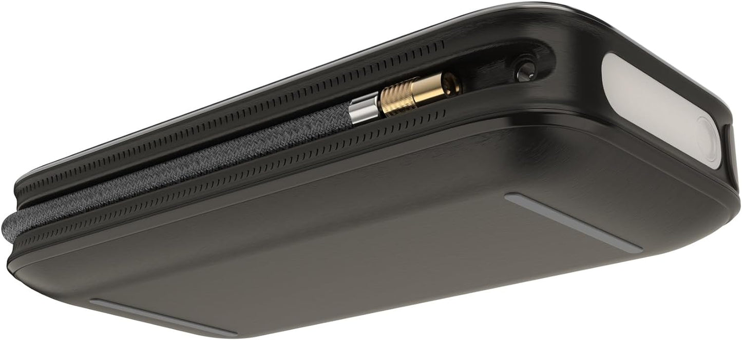 HALO Bolt Air+ 1750 Portable Car Battery Jump Starter | 130 PSI Air Compressor, 59.9Wh USB Power Bank, Large Display, Emergency Floodlight & Charger, Jumps Cars SUVs & Trucks, Inflates Tires — Black