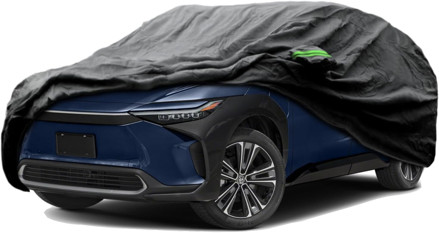 Proadsy 2025 Upgrade Car Cover Custom Fit for Toyota bZ4X 2023 2024 2025, Waterproof All Weather for Automobiles, Full Exterior Cover Rain Snow Sun Protector Indoor Outdoor Car Cover