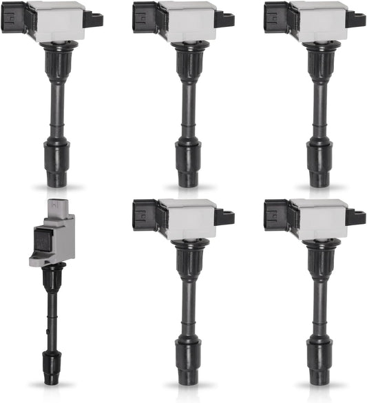 ENA Set of 6 Ignition Coil Pack 2000 2001 3.3 3.5 Compatible with Infiniti Nissan Pathfinder QX4 00 01 3.3L 3.5L V6 Coils Replacement for C1335 C1332 UF331 UF328 224484W000 224484W011