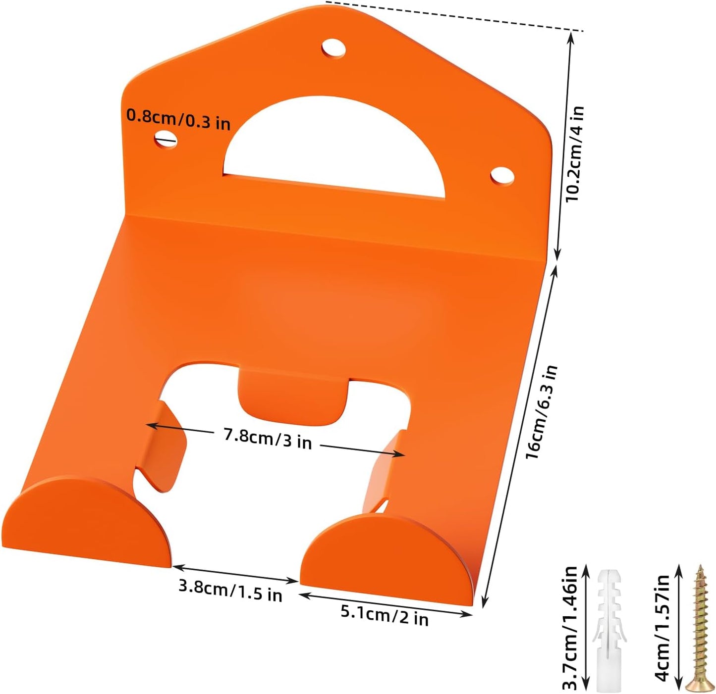 Weed Eater Hanger, Garage Organization Wall Hanger, Weed Eater Holder Heavy-Duty String Trimmer Rack for Hedge Trimmer, Garden Tools, Garage, 2 Pack