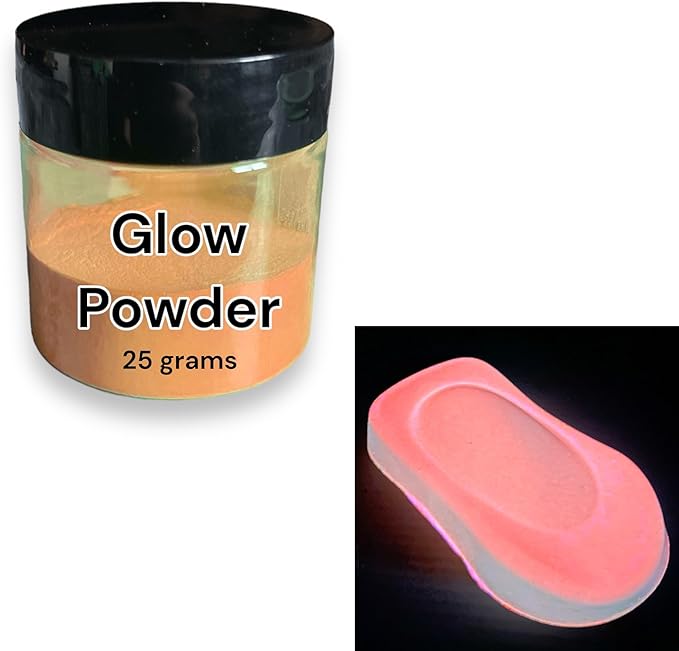 LiME LiNE Base Coat Maker Pigment Powder, Automotive Grade, Basecoat (Orange Glow in the Dark)