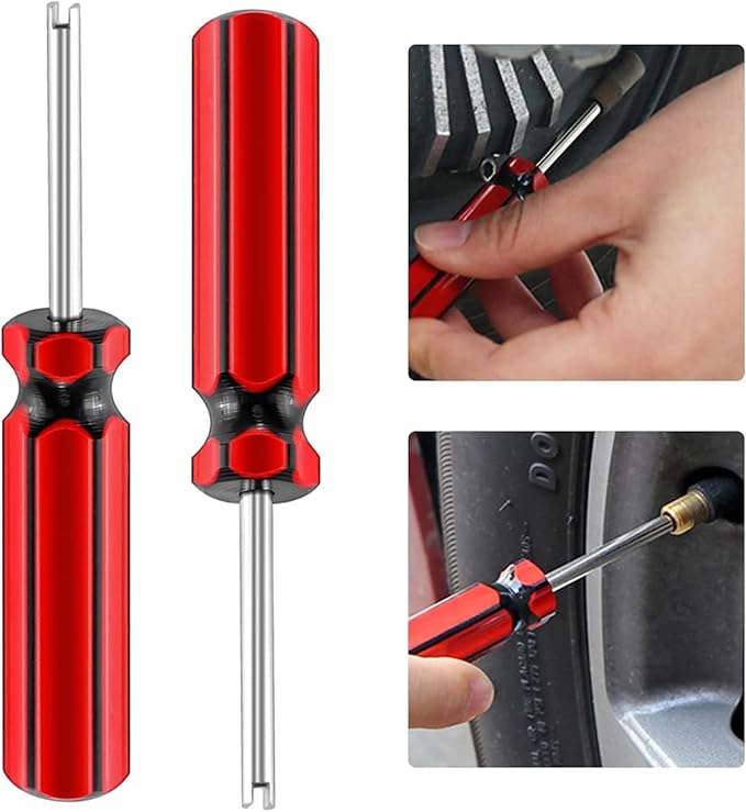 10Pcs Car Auto Screwdriver Valve Core Motorcycle Truck Bike Screwdriver Valve Stem Core Remover Tire Tube Installer Repair Tool