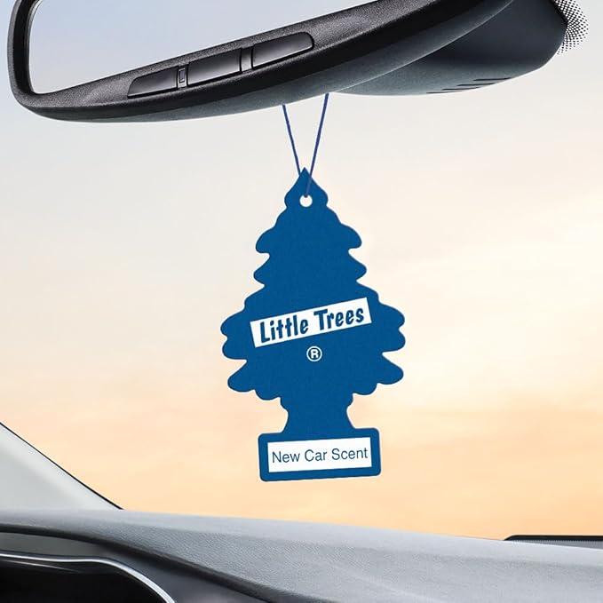 LITTLE TREES Car Air Freshener | Hanging Tree Provides Long Lasting Scent for Auto and Home | New Car Scent, 24 Air Fresheners