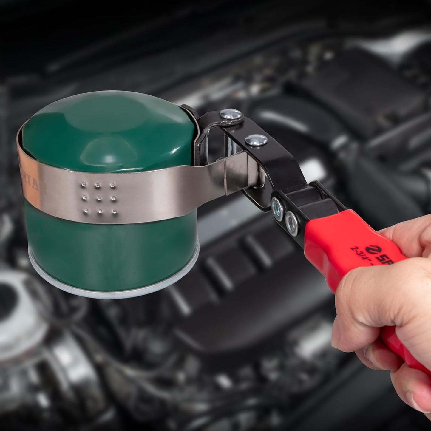 Spurtar Swivel Oil Filter Wrench Set of 7, Adjustable Wrench 2-3/4" to 5-1/4" (70-133mm), 9" & 12" Universal Oil Filter Pliers, 3-Jaw Oil Filter Removal Tool for 4S Shop Auto Repair Mechanic DIY