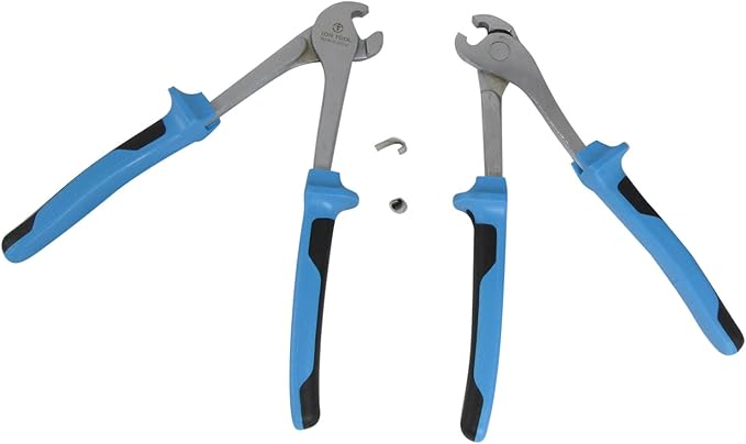 J-Clip Pliers, Comfort Grip 8" Long Heavy Duty, Cage Building