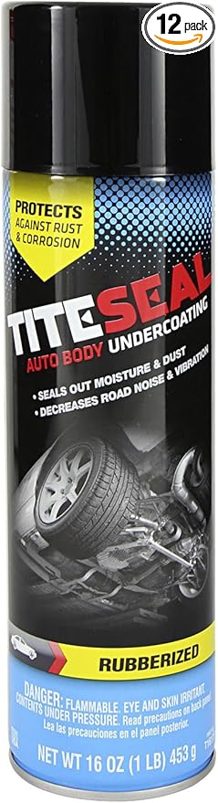 TITESEAL by GUNK T1617R-12PK Rubberized Auto Body Undercoating - 16 oz., (Case of 12)