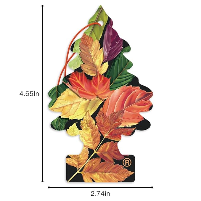 Little Trees Car Air Freshener | Hanging Tree Provides Long Lasting Scent for Auto and Home | Crisp Autumn Air, 24 Air Fresheners