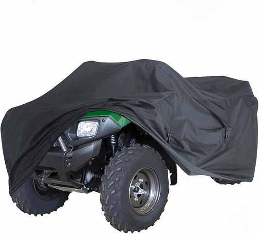 EliteShield Trailerable ATV Cover, Heavy Duty Waterproof Outdoor UV Protection Weatherproof 4 Wheeler Quad Cover for Polaris Kawasaki Yamaha Suzuki Honda Arctic Cat Can-Am, Fits up to 83" Long
