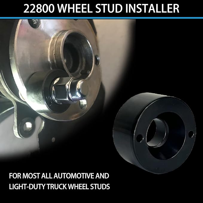 Wheel Stud Installer，22800 Wheel Stud Installer Tool Compatible with Most All Automotive and Light-Duty Truck Wheel Studs