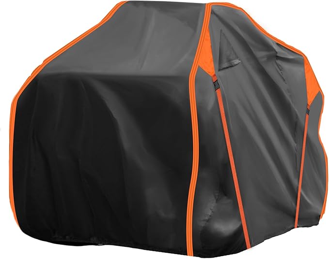 X AUTOHAUX ATV Cover for Can-am OUTLANDER XT 700/X MR 700 Waterproof 4 Wheelers Quad Cover Outdoor Sun Rain Storage Protection 210D-PU Black 230x124x123cm/90.6x48.8x48.4in