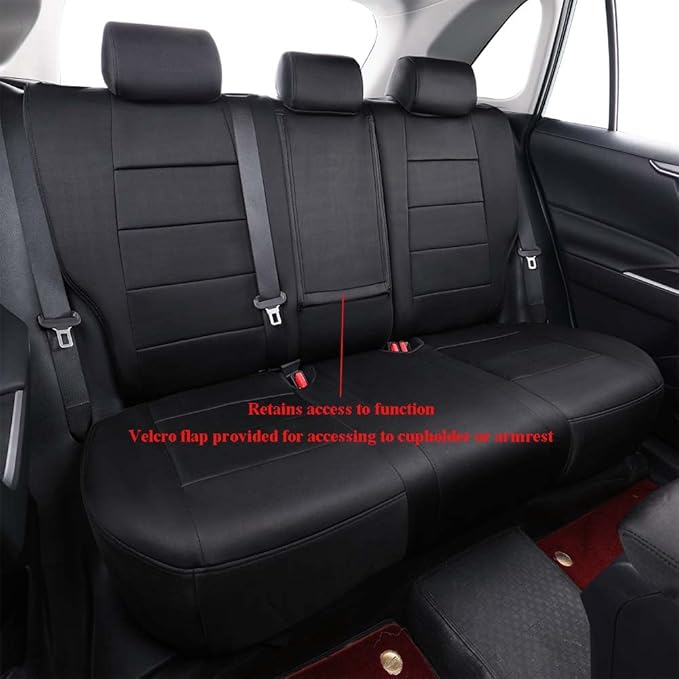 EKR Rav4 Seat Covers Custom Fit for Toyota Rav4 2019 2020 2021 2022 2023 2024 2025 LE,XLE,XLE Premium,Limited,Truck Seat Cover Full Set for SUV,Neoprene(Black)