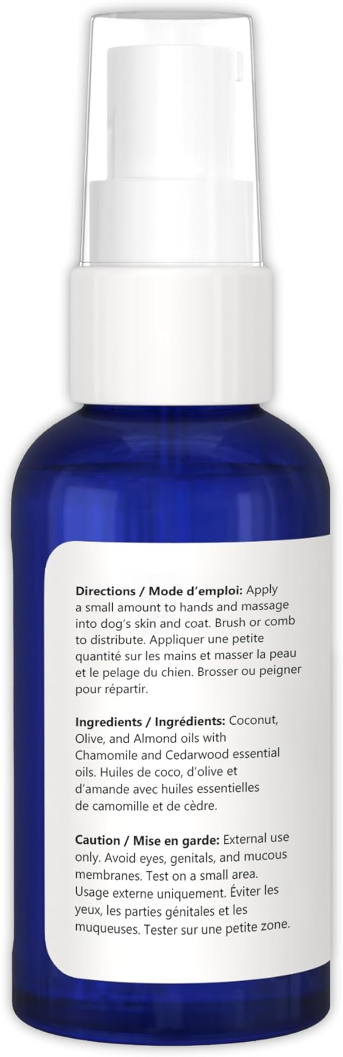 Natural Skin & Coat Oil for Dogs | Skin Soother with Coconut, Almond and Olive Oils | Soothe Dry Skin, Allergies and Skin Irritation | Add Softness and Shine to a Dull Coat | Made in The USA