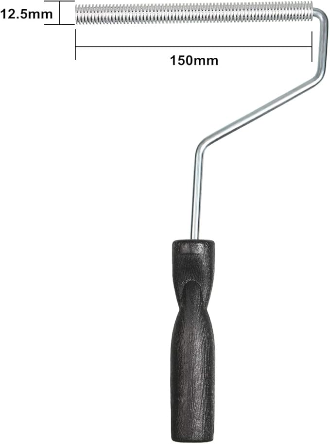 Bubble Paddle Tool Fiberglass Laminating Bubble Roller Aluminum Head for Mold Resin Composite (6 Inch)