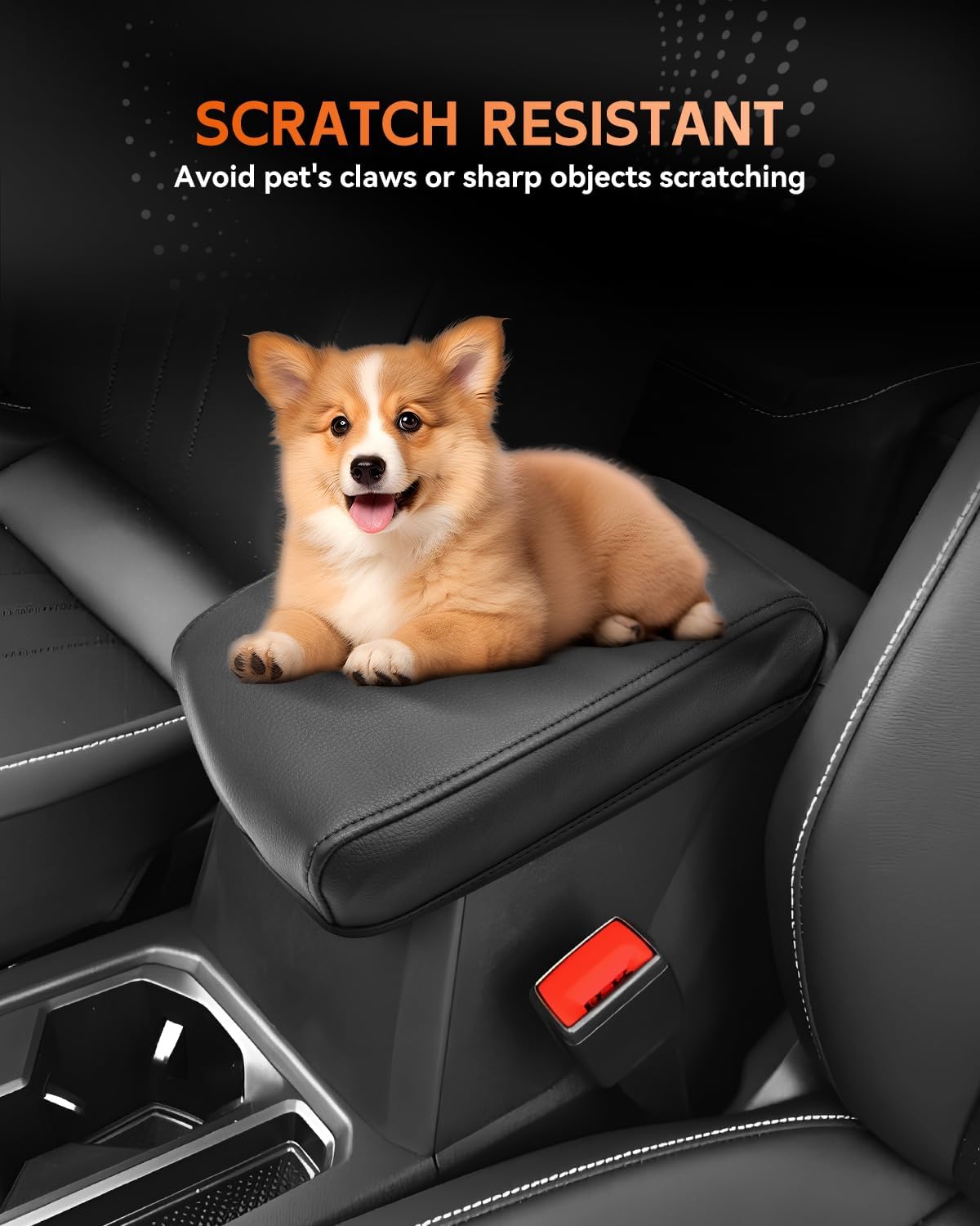 CDEFG for 2022 2023 2024 2025 Volkswagen Taos Center Console Cover Armrest Cover for 2022-2025 Taos Accessories Middle Console Arm Rest Protector